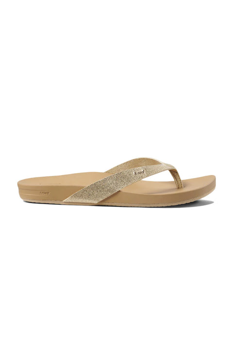 Reef Women's Cushion Court Sandal - Tan / Champagne