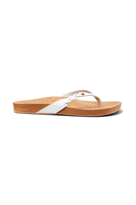 Reef Women's Cushion Court Twist Sandal - White - Side