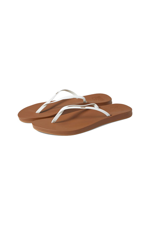 Reef Cushion Slim Sandal - White / Tan - Side
