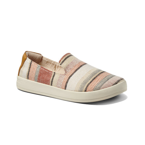 Reef Women's Cushion Sunrise TX Shoe - Red Stripes