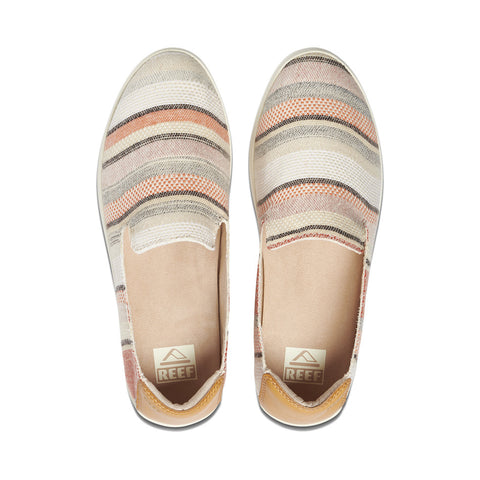 Reef Women's Cushion Sunrise TX Shoe - Red Stripes