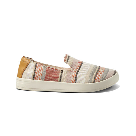 Reef Women's Cushion Sunrise TX Shoe - Red Stripes