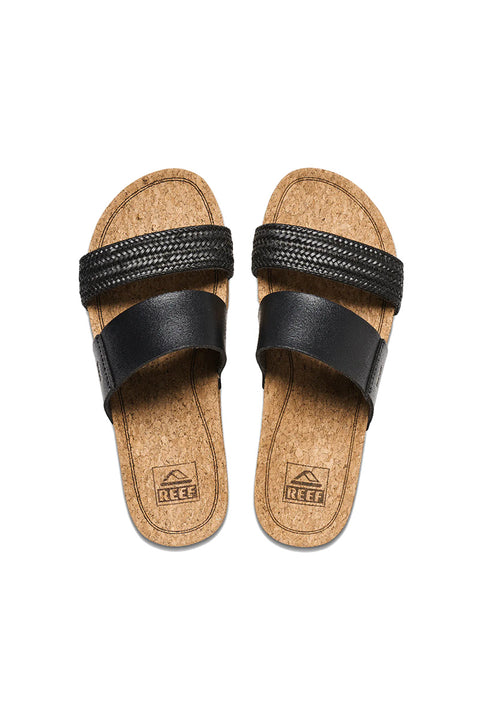 Reef Cushion Vista Hi Sandal - Black Braid - Top