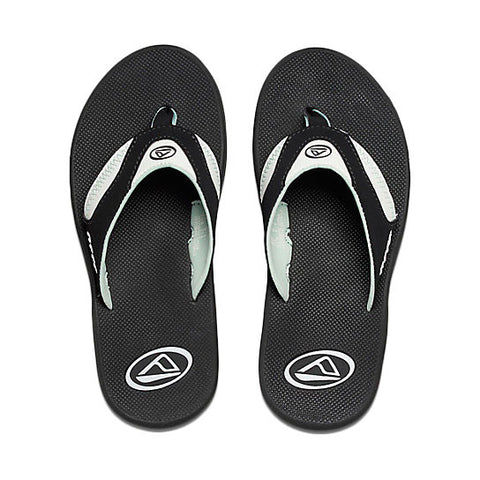 Reef Womens Fanning Sandal - Black / Mint