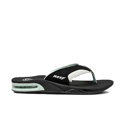 Reef Womens Fanning Sandal - Black / Mint