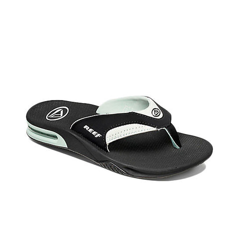 Reef Womens Fanning Sandal - Black / Mint