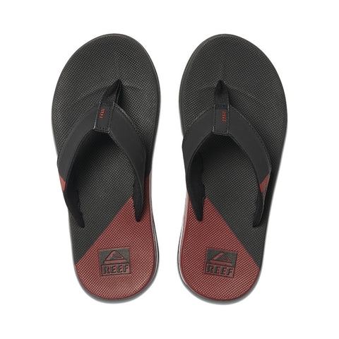 Reef Fanning Low Sandal - Black / Rust