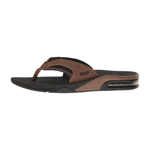 Reef Fanning Prints Sandal - Black / Wood