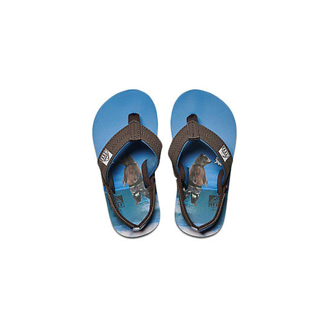 Reef Grom Photos Sandal - Surfing Bear