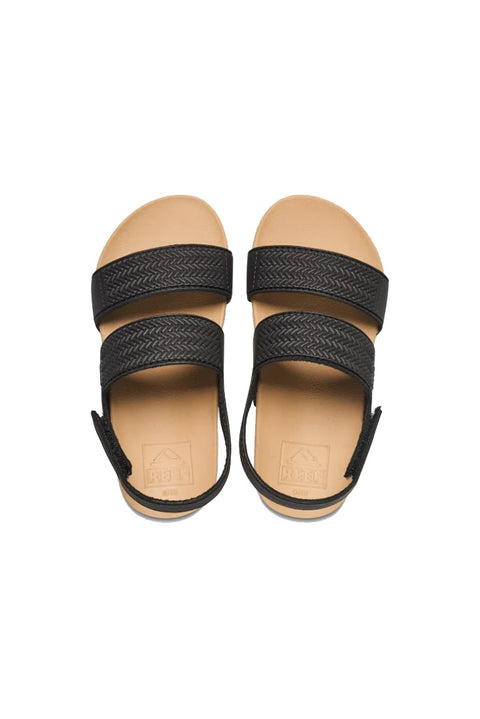 Reef Kids Water Vista Sandal - Black / Tan - Top