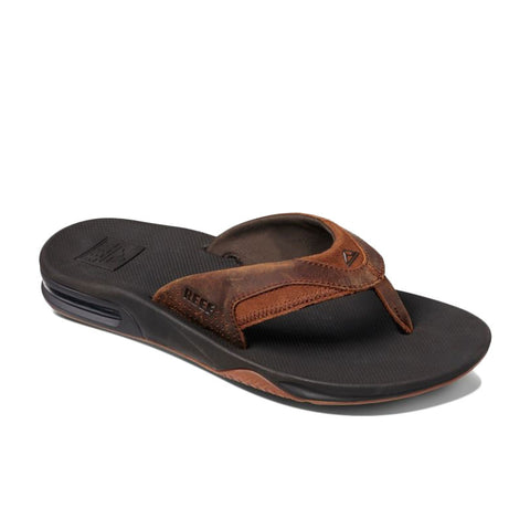 Reef Leather Fanning Sandal - Bronze
