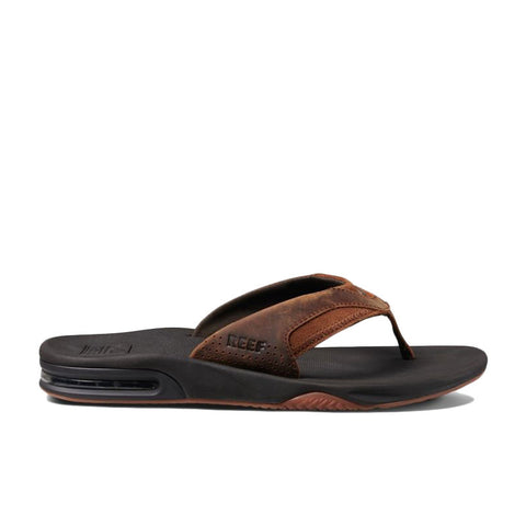 Reef Leather Fanning Sandal - Bronze