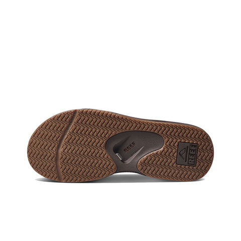 Reef Leather Fanning Sandal - Dark Brown