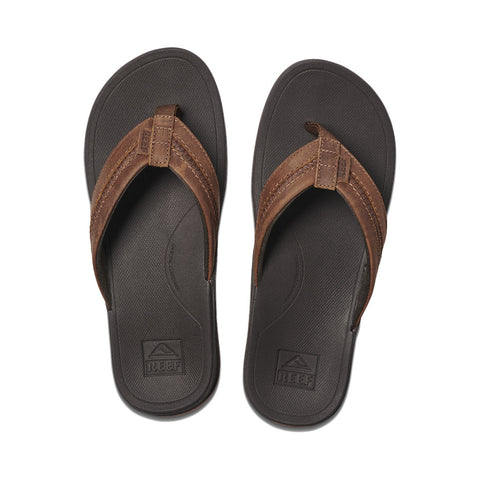 Reef Leather Ortho-Bounce Coast Sandal - Brown