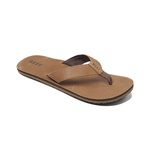 Reef Leather Smoothy Sandals - Bronze / Brown