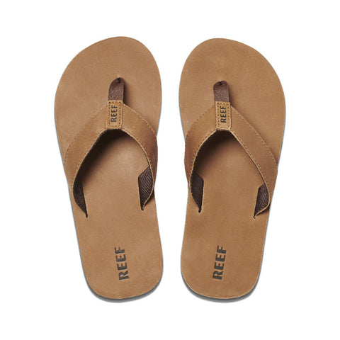 Reef Leather Smoothy Sandals - Bronze / Brown