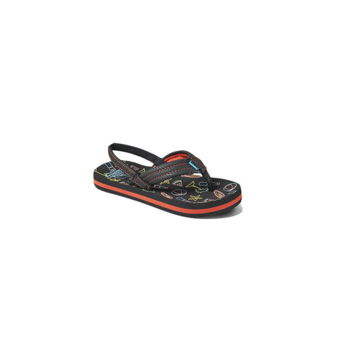 Reef Little Ahi Glow Sandal - Neon Beach