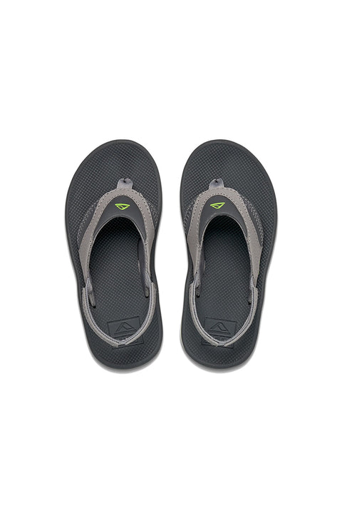 Reef Little Fanning Sandals - Grey / Volt - Top