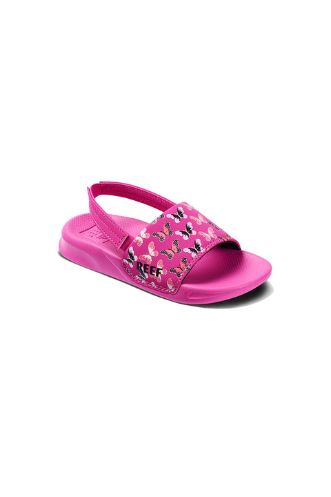Reef Little One Slide Sandals - Orchid Butterfly