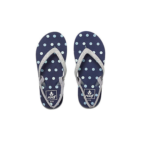 Reef Little Stargazer Prints Sandal - Blue Dots