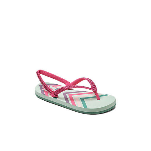 Reef Little Stargazer Prints Sandal - Mint Chevron