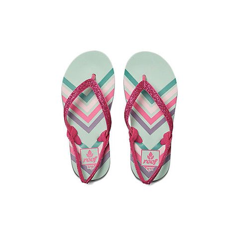 Reef Little Stargazer Prints Sandal - Mint Chevron