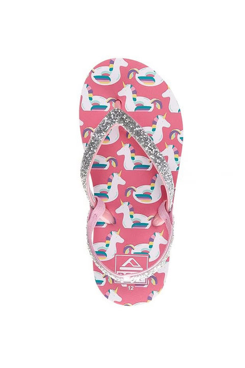 Reef Little Stargazer Prints Sandal - Unicorn Float - Top