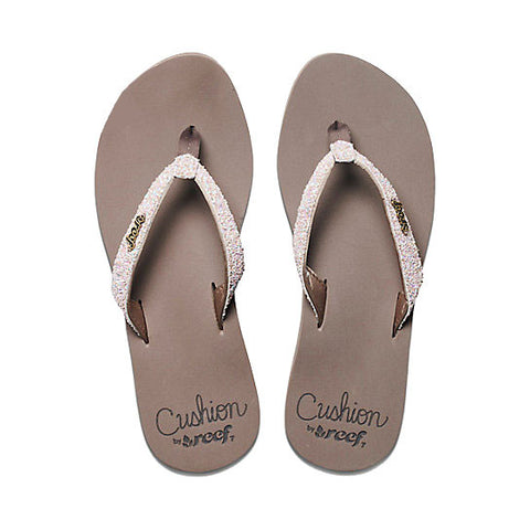 Reef Star Cushion Sassy Sandal - Brown/White