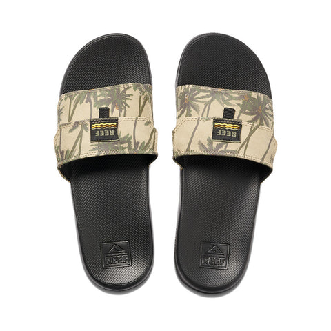 Reef Stash Slide Sandals - Tan Palm