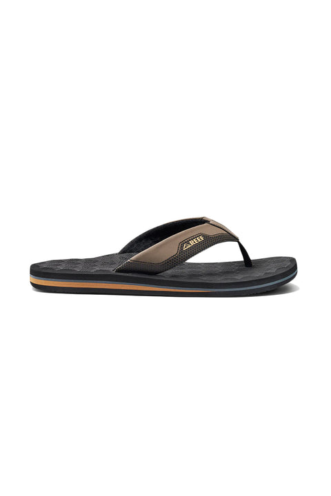 Reef The Ripper Sandal - Black / Tan - Side