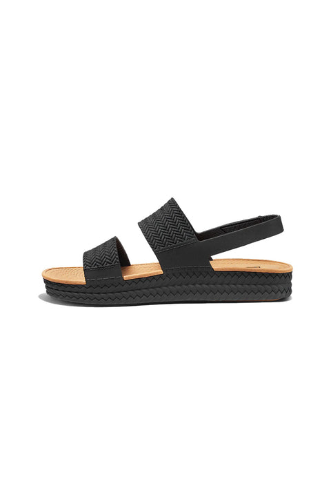 Reef Water Vista Sandal - Black / Tan - Inside Side