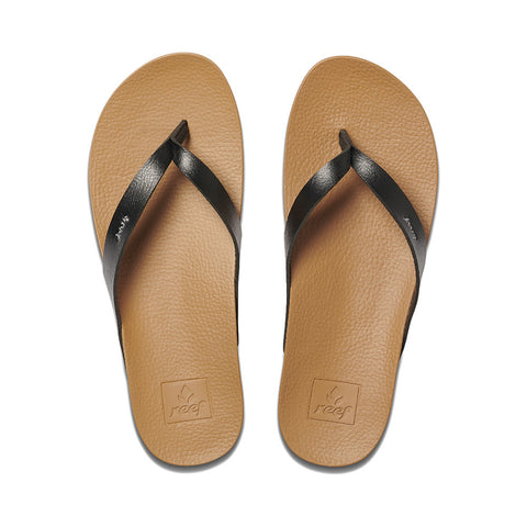 Reef Women's Cushion Bounce Court Sandal - Black / Natural