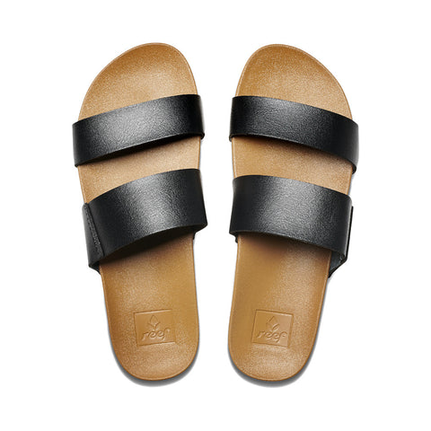 Reef Women's Cushion Bounce Vista Sandal - Black / Natural