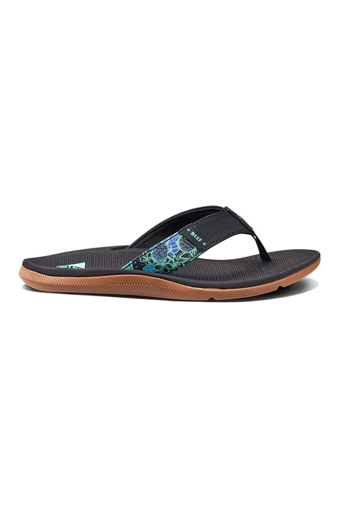 Reef Women's Santa Ana Sandals - Black / Multi - Side