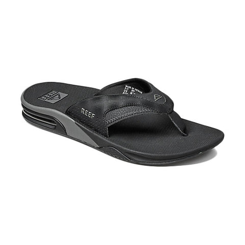 Reef Fanning Prints Sandal - Black / Black Plaid