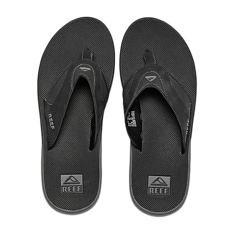 Reef Fanning Prints Sandal - Black / Black Plaid