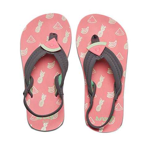 Reef Little Ahi Fruits Sandal - Watermelon