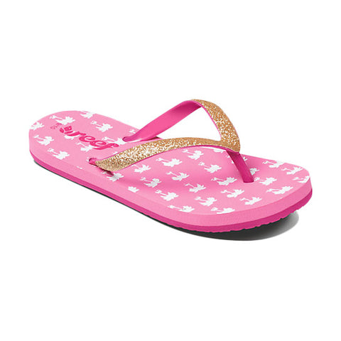 Reef Little Stargazer Prints Sandal - Pink Palms