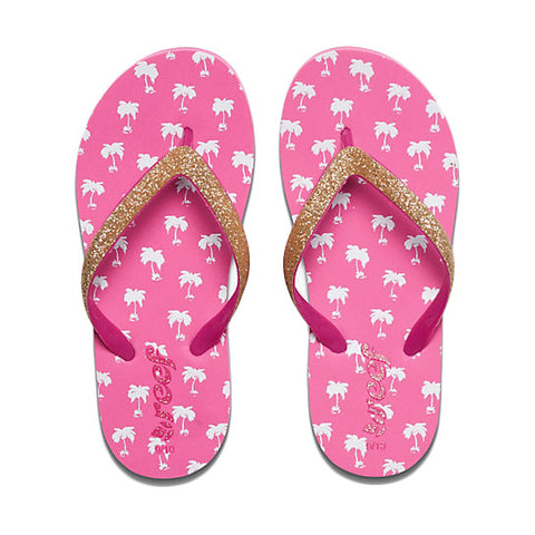 Reef Little Stargazer Prints Sandal - Pink Palms