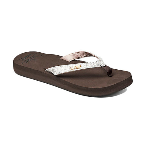 Reef Star Cushion Sassy Sandal - Brown / White