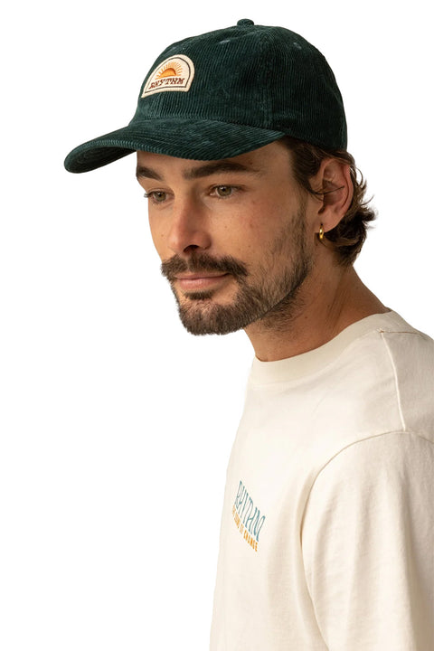 Rhythm Awake Cord Cap - Pine - On Model