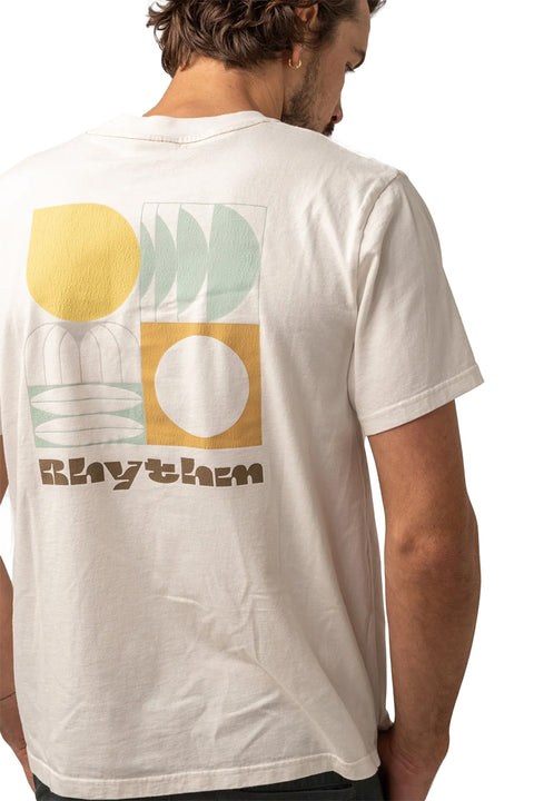Rhythm Axis Vintage T-Shirt - Vintage White - On Model Back