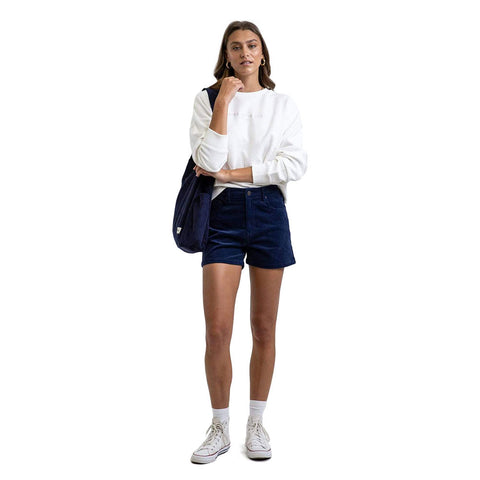 Rhythm Binx Reverse Terry Fleece - White