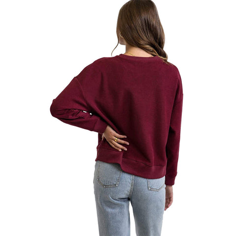 Rhythm Binx Reverse Terry Fleece - Wine