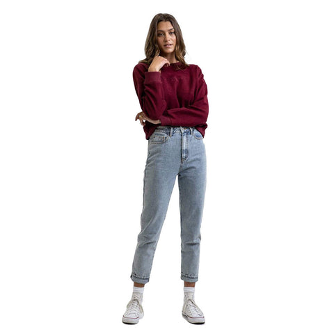 Rhythm Binx Reverse Terry Fleece - Wine