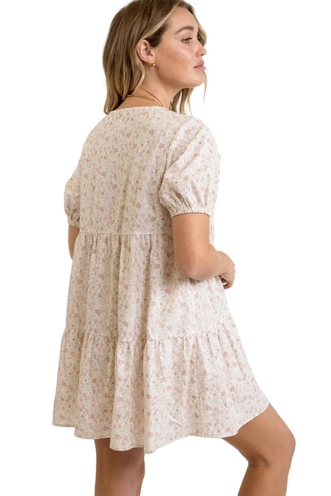 Rhythm Bouquet Mini Dress - Ivory