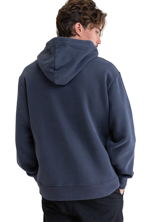 Rhythm Classic Fleece Hoodie - Navy - Back