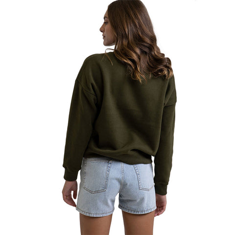 Rhythm Classic Crew Neck Fleece - Olive