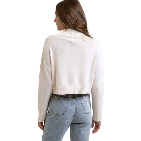 Rhythm Day Dream High Neck Knit - Vintage White