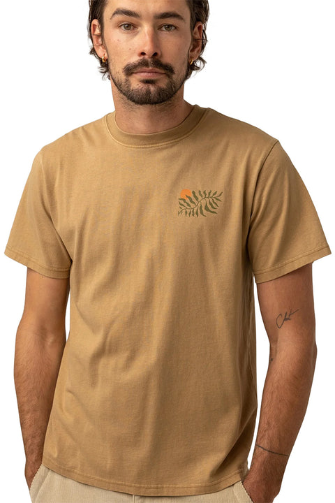 Rhythm Fern Vintage T-Shirt - Incense - On Model Front